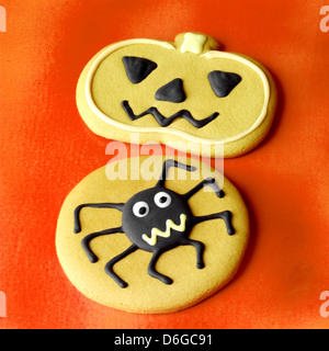 Verschiedene Halloween-Plätzchen Stockfoto