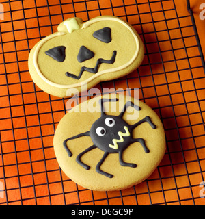 Verschiedene Halloween-Plätzchen Stockfoto