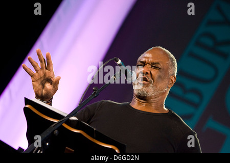 Willard White OM, CBE, Jamaikanisch geborene britische Opern Bass-Sänger singen auf dem Canterbury Festival Stockfoto