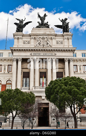 Ministerio de Agricultura Gebäude, Madrid, Spanien Stockfoto