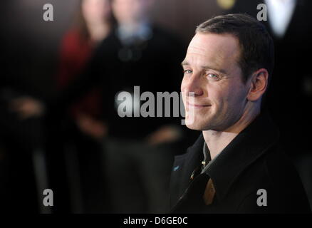 Spanische Schauspieler Antonio Banderas kommt für den Fototermin des Films "Haywire" während der 62. Internationalen Filmfestspiele Berlin, in Berlin, Deutschland, 15. Februar 2012. Der Film ist im Bereich Wettbewerb der 62. Berlinale Special Screening präsentiert vom 09. bis 19. Februar ausgeführt. Foto: Jörg Carstensen Stockfoto