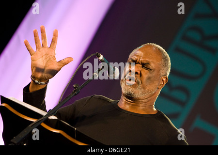 Willard White OM, CBE, Jamaikanisch geborene britische Opern Bass-Sänger singen auf dem Canterbury Festival Stockfoto