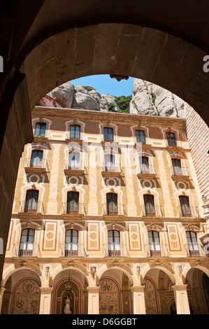 Kloster Montserrat in der Nähe von Barcelona in Spanien Stockfoto