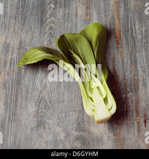 Halb eine Pak-Choi Stockfoto