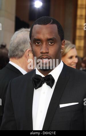 US-Rapper Sean Combs Alias P. Diddy besucht die 84. Oscar-Verleihung aka Oscar-Verleihung im Kodak Theatre in Los Angeles, USA, bin 26 Februar 2012. Foto: Hubert Boesl Stockfoto