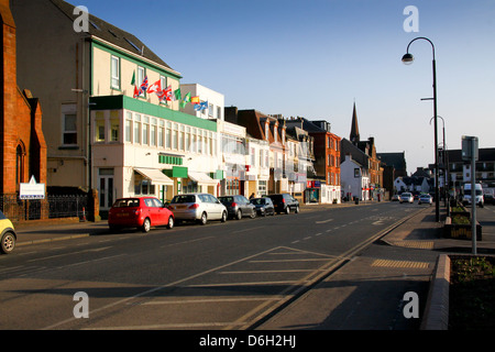 Gallowgate Straße Largs Meer Schottland Stockfoto