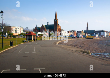 Gallowgate Straße Largs Meer Schottland Stockfoto