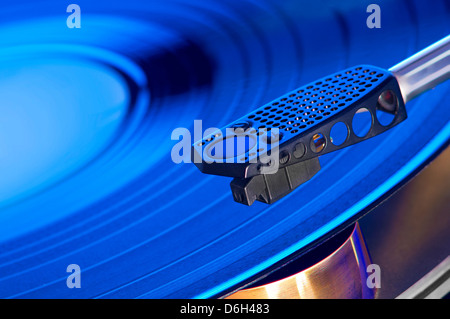 Nahaufnahme des Datensatzes im player Stockfoto