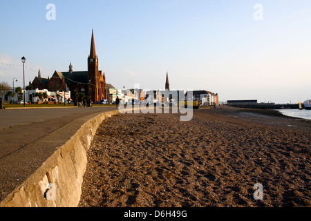 Gallowgate Straße Largs Meer Schottland Stockfoto