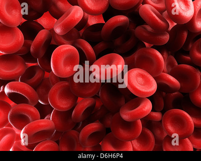 Rote Blutkörperchen, artwork Stockfoto