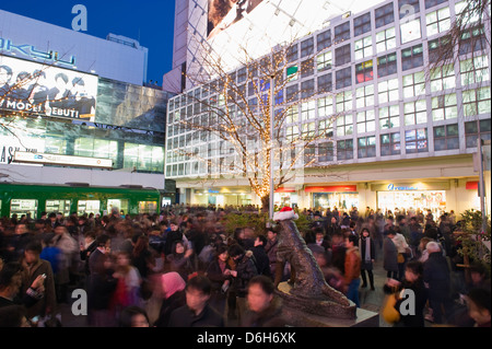 Hachiko Hund Treffpunkt, Shibuya Ward, Tokio, Japan, Asien Stockfoto