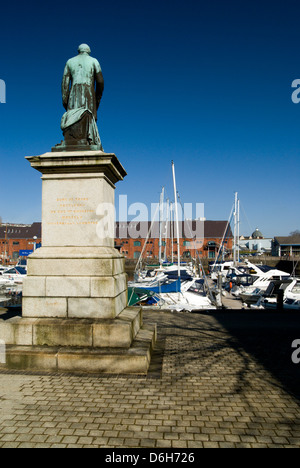 Statue von John Henry Seeviertel, Swansea, Südwales, Vivian, uk Stockfoto