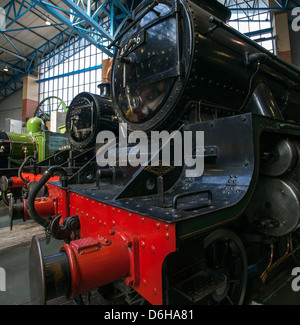 Dampfmaschine statische Anzeige York Railway Museum Stockfoto