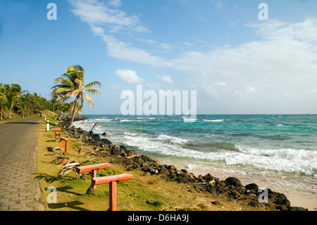 Sally Pfirsiche Strand Sally Peachie Big Corn Island Nicaragua Karibik Meer Mais Insel Great Corn Island Insel niemand niemand Nein Stockfoto