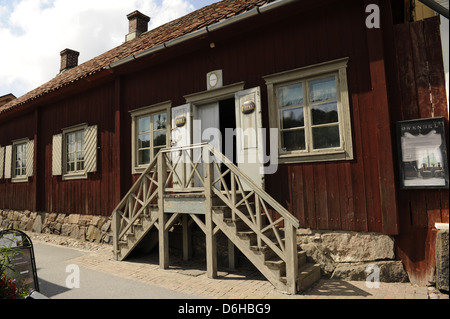 Finnland. Turku. Apotheken-Museum und das Qwensel Haus. In den 1700er Jahren gebaut. Von außen. Stockfoto