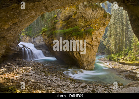 Johnston Canyon, Banff Nationalpark, Kanada Stockfoto