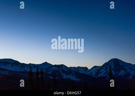 Sternenhimmel aus Monarch Pass, Sawatch Range Chaffee County, Colorado, USA Stockfoto