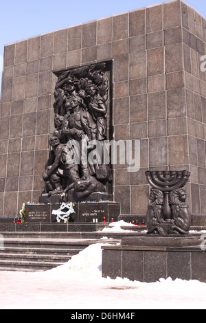 Warschauer Ghetto Denkmal Warschau Polen Stockfoto