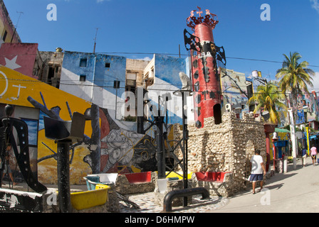 Callejon de Hamel Straßenszene Stockfoto