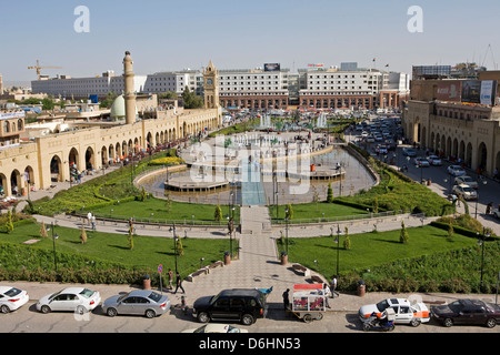 Ein Platz im Zentrum Stadt Erbil Irak Stockfoto