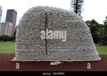 Wurrungwuri Skulptur in den Royal Botanic Gardens Sydney Stockfoto