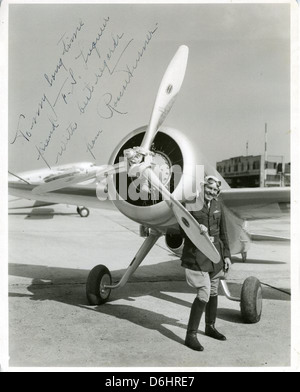 Roscoe Turner und E.M. Laird’s LTR-14, auch bekannt als Laird Turner Racer, war ein bedeutendes Flugzeug in den frühen Luftfahrtwettbewerben. Angetrieben von einem Pratt & Whitney R-1830-Motor wurde er für Geschwindigkeit und Leistung entwickelt. Stockfoto
