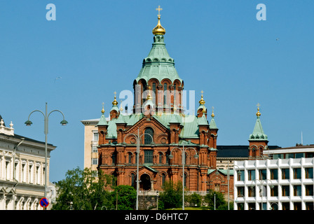 Uspenski Kathedrale, Helsinki, Finnland Stockfoto