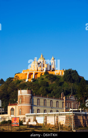 Santuario de Nuestra Señora de Los Remedios, Cholula, Puebla Staat Mexiko Nordamerika Stockfoto