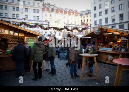 Bin Hof Weihnachtsmarkt, Vienna Stockfoto