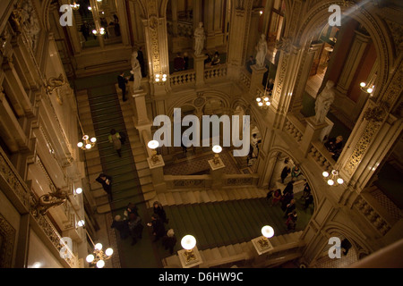 Wiener Staatsoper Haupttreppe Stockfoto