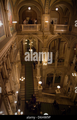 Wiener Staatsoper Haupttreppe Stockfoto
