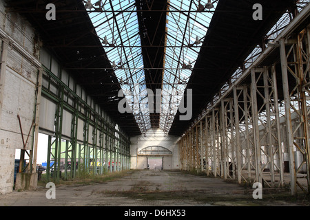 Berlin, Deutschland, auf dem Gelände der Fabrik Ruine Borsigwerke Stockfoto