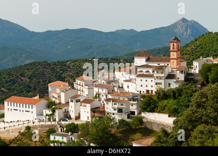 Algatocin in Sierra de Grazalema, Andalusien, Spanien Stockfoto