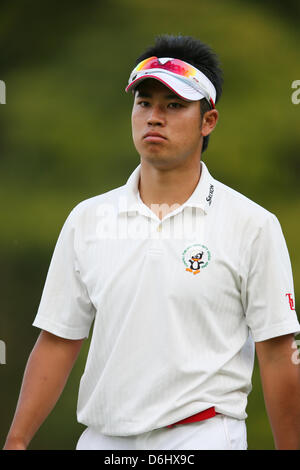 Hideki Matsuyama (JPN), 18. April 2013 - Golf: 21. Japan Golf Tour Token Hausgenosse Cup 2013 Erstrunden Token Tado Country Club Nagoya, Mie, Japan.  (Foto von YUTAKA/AFLO SPORT) Stockfoto