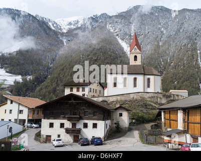 Katharinaberg im Tal (Val Senales), Schnalstal in Südtirol. Süd-Tirol, Italien. Stockfoto