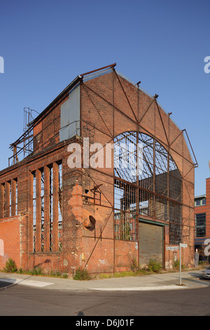 Berlin, Deutschland, auf dem Gelände der Fabrik Ruine Borsigwerke Stockfoto