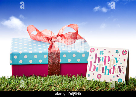 Geburtstagsgeschenk, Geschenk, Geburtstag Stockfoto