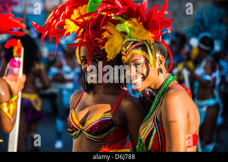 Karneval in Basseterre, St. Kitts, St. Kitts und Nevis, Leeward-Inseln, West Indies, Karibik, Mittelamerika Stockfoto