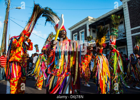 Karneval in Basseterre, St. Kitts, St. Kitts und Nevis, Leeward-Inseln, West Indies, Karibik, Mittelamerika Stockfoto