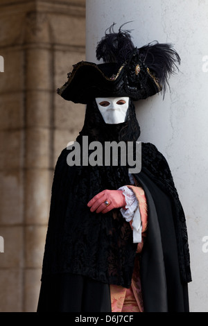 Masken in Venedig Karneval in St.-Markus Platz, Venedig, Veneto, Italien, Europa Stockfoto