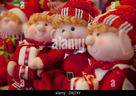 Weihnachtselfen, England, Vereinigtes Königreich, Europa Stockfoto