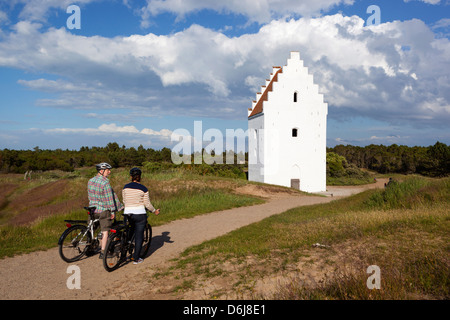 Den Tilsandede Kirke (Buried-Kirche) von Sand begraben driftet, Skagen, Jütland, Dänemark, Skandinavien, Europa Stockfoto