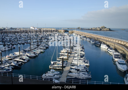 Elizabeth Marina in St. Helier, Jersey Stockfoto