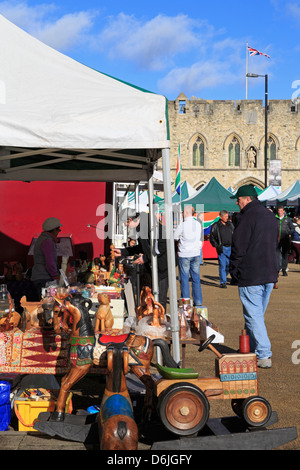 Samstagsmarkt auf High Street, Southampton, Hampshire, England, Vereinigtes Königreich, Europa Stockfoto