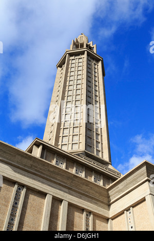 St. Joseph Church, Le Havre, Normandie, Frankreich, Europa Stockfoto