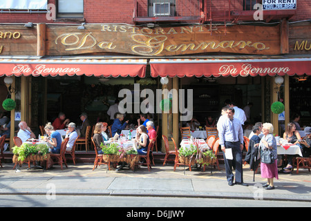 Restaurant, wenig Italien, Manhattan, New York City, Vereinigte Staaten von Amerika, Nordamerika Stockfoto