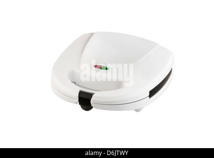 Electric Sandwich Maker Maschine auf weißem Hintergrund Stockfoto