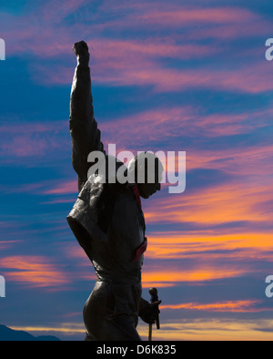 Statue von Freddie Mercury, Montreux, Kanton Waadt, Schweiz, Europa Stockfoto