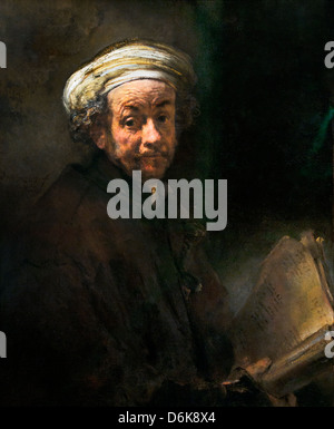 Selbstportrait Rembrandt Harmenszoon van Rijn niederländischen 1606 – 1669 Niederlande Stockfoto