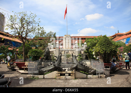 Hof, Binh Tay Markt, Cholon, Chinatown, Ho-Chi-Minh-Stadt (Saigon), Vietnam, Indochina, Südostasien, Asien Stockfoto